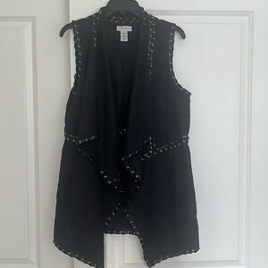 Black Western Vest